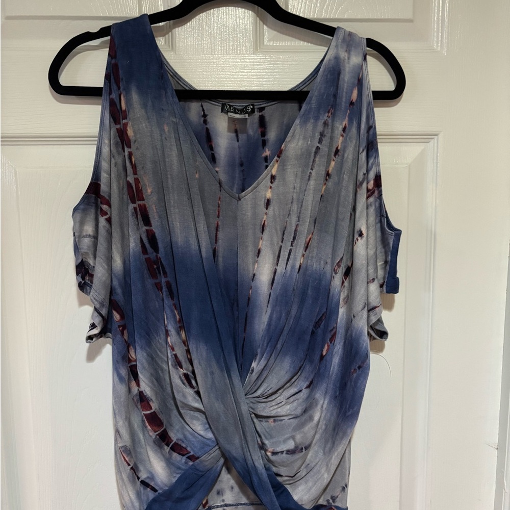 Venus Women's Purple and Gray Top XL